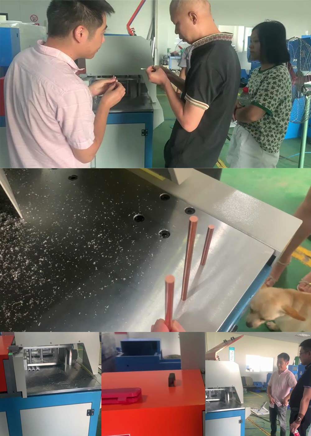 歡迎客戶來我司試切全封閉分離式切鋁機(jī)，洽談合作